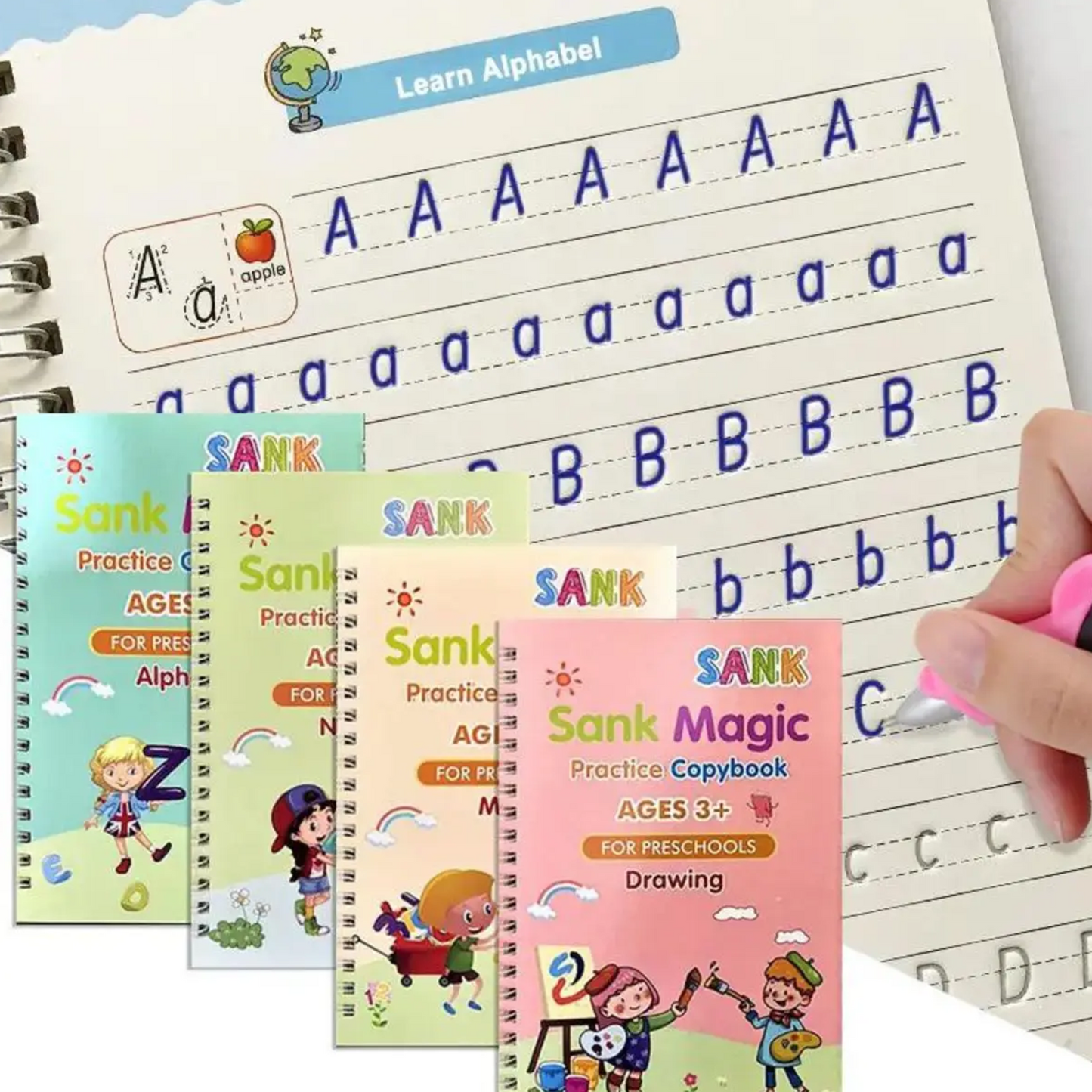 4 in 1, Sank Magic Practice Copybook