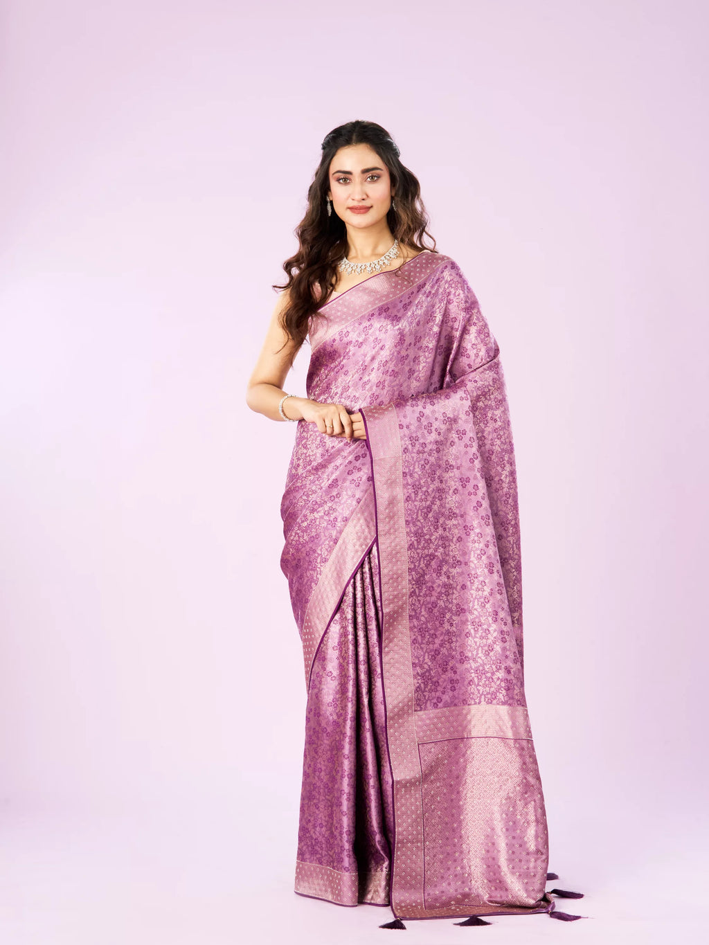 Elegant Purple Symphony Saree