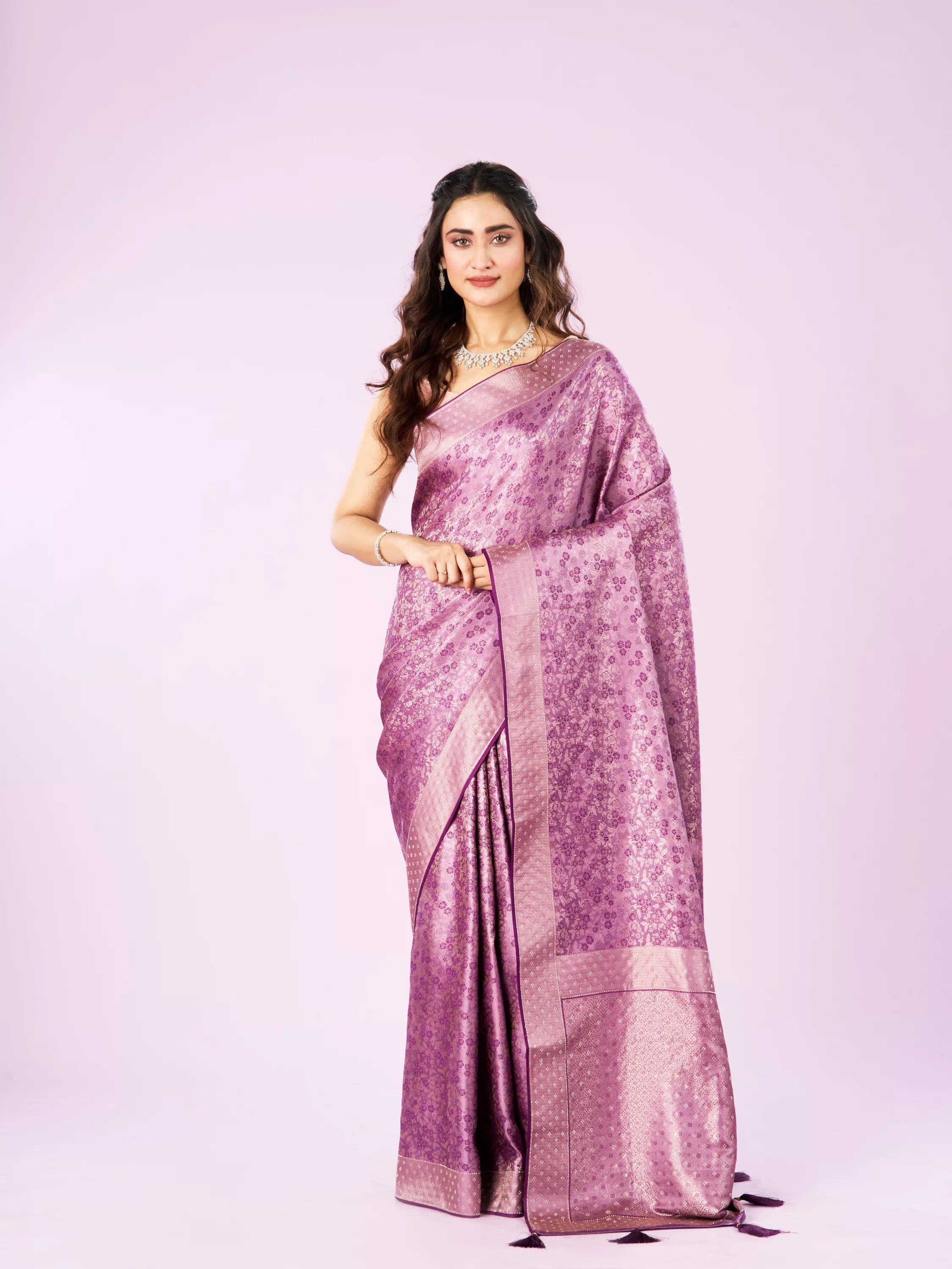Elegant Purple Symphony Saree