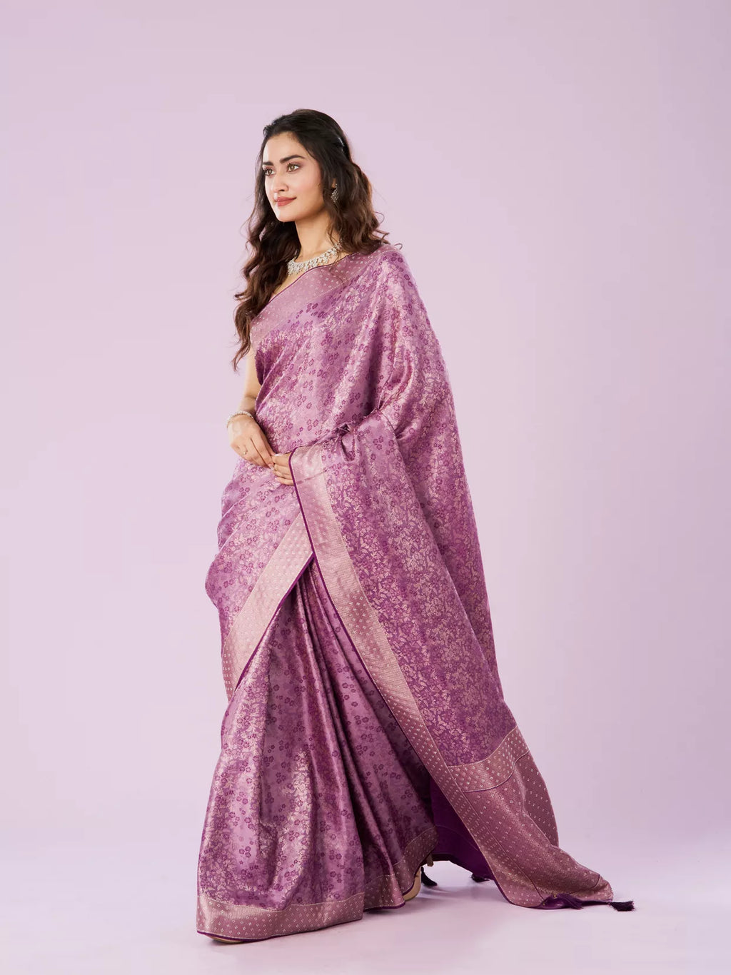 Elegant Purple Symphony Saree