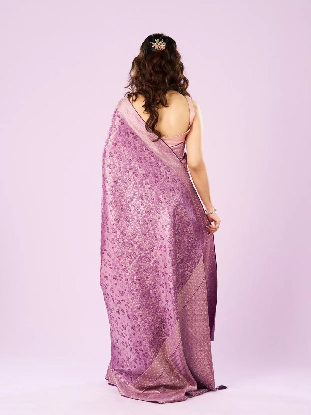 Elegant Purple Symphony Saree