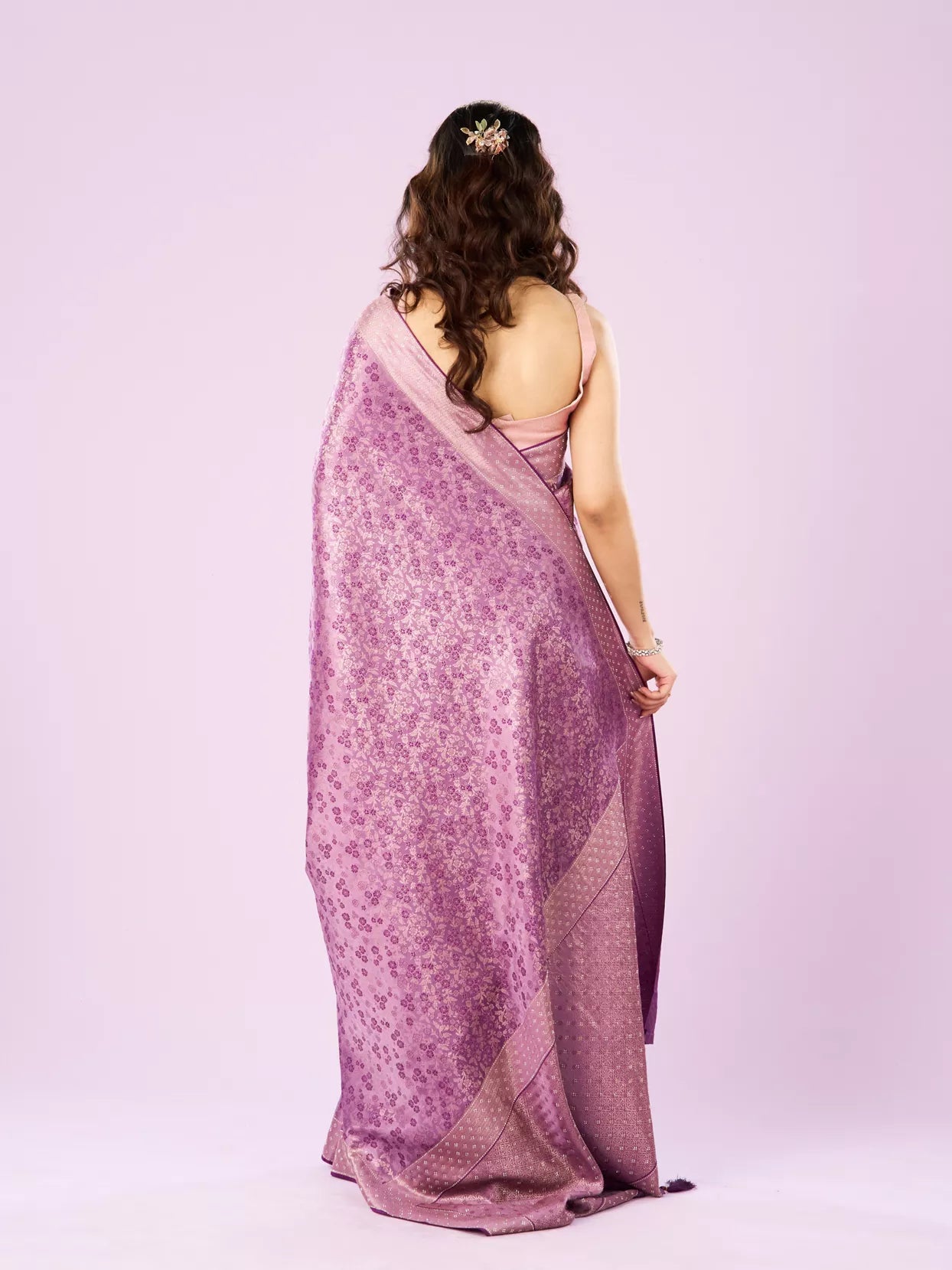 Elegant Purple Symphony Saree