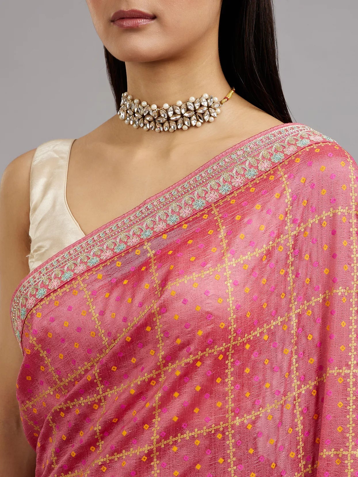 Pastel Pink Radiance Saree