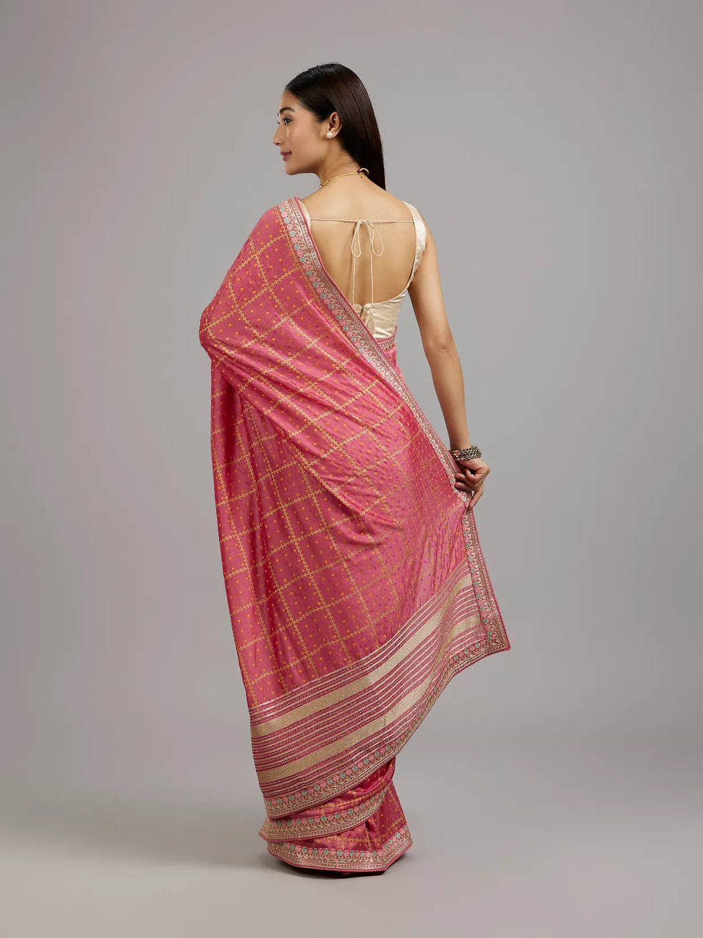 Pastel Pink Radiance Saree