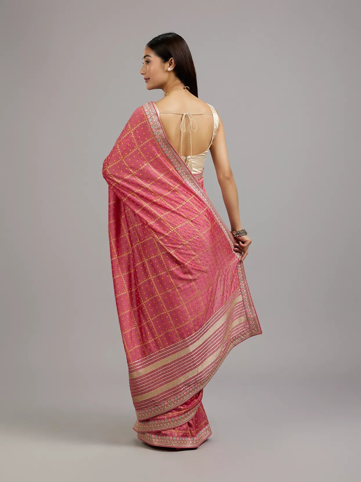 Pastel Pink Radiance Saree