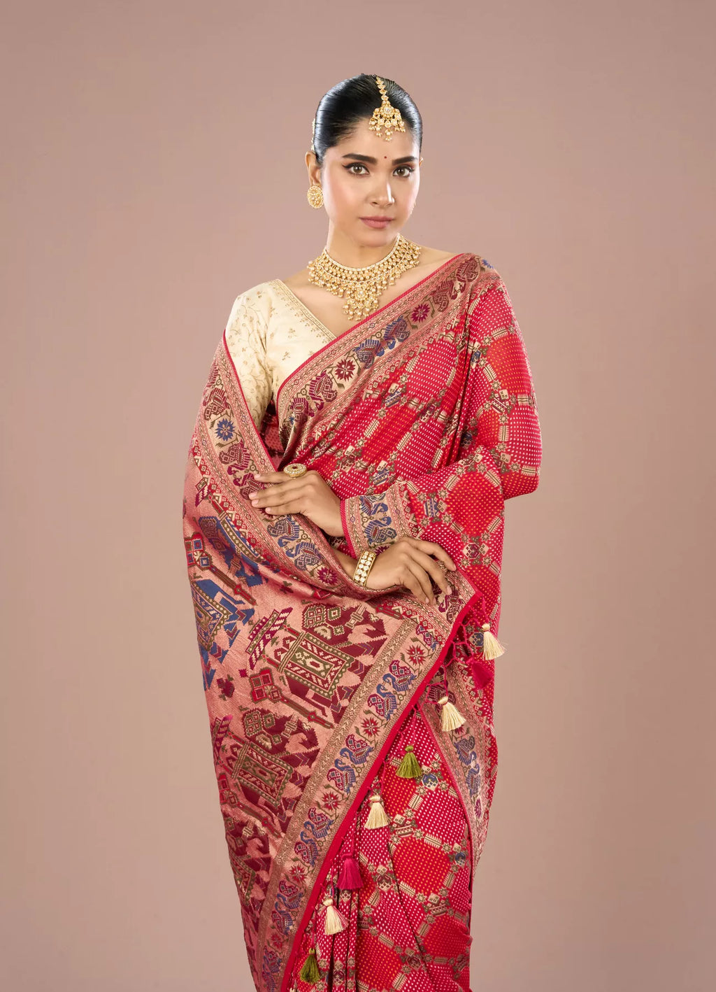 Regal Rani Pink Georgette Saree
