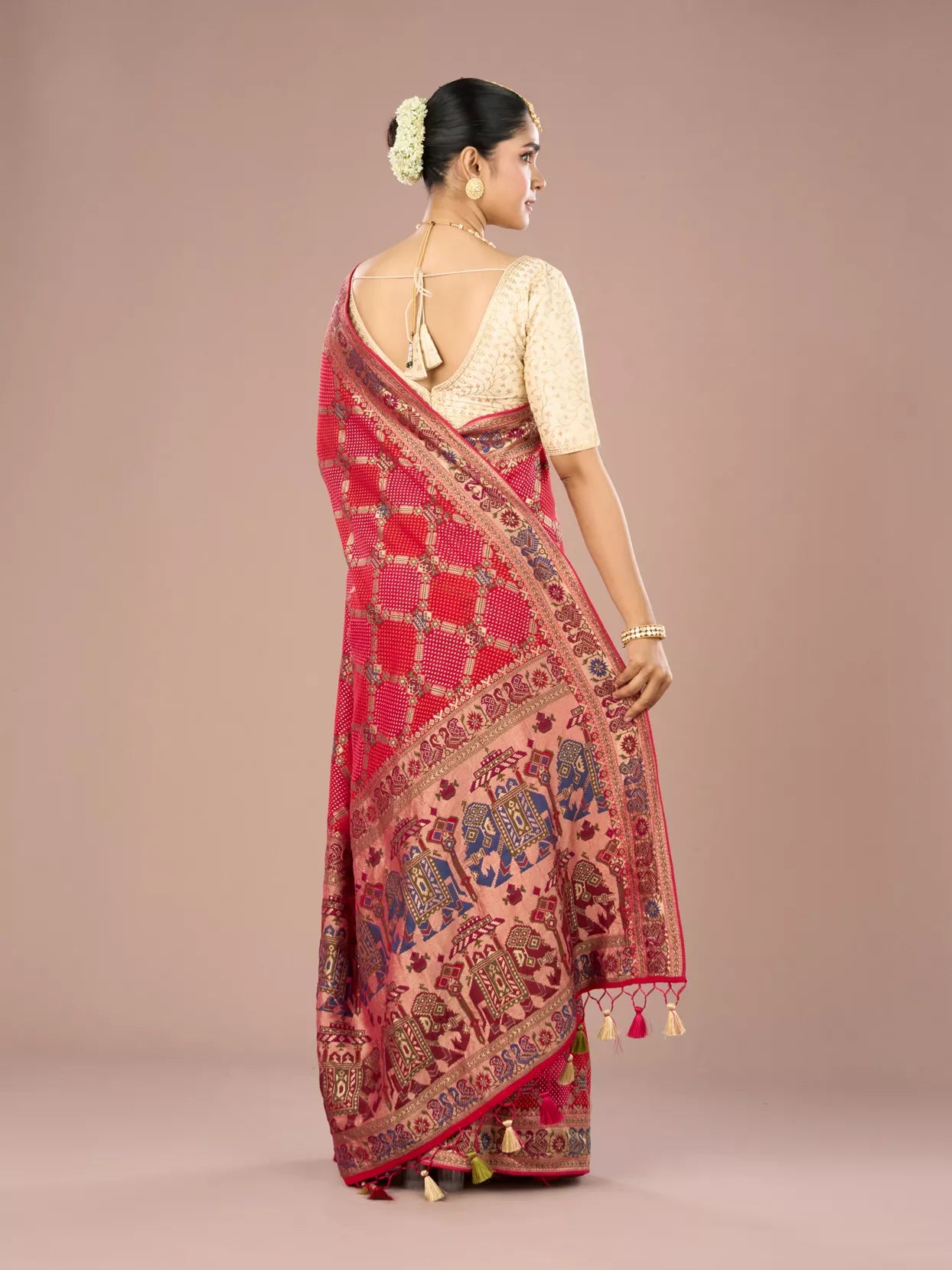 Regal Rani Pink Georgette Saree